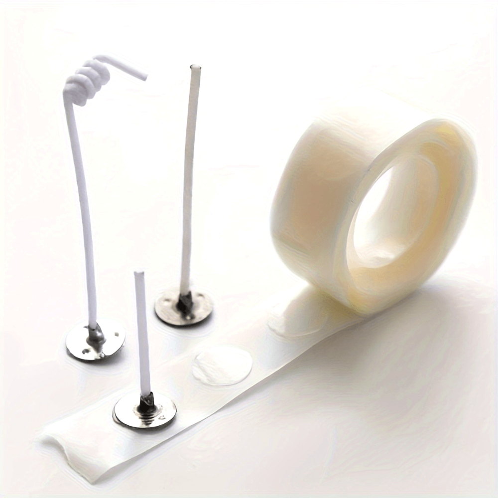 Candle Making Wicks - 100pcs/1roll Clear Double Sided Glue Dot