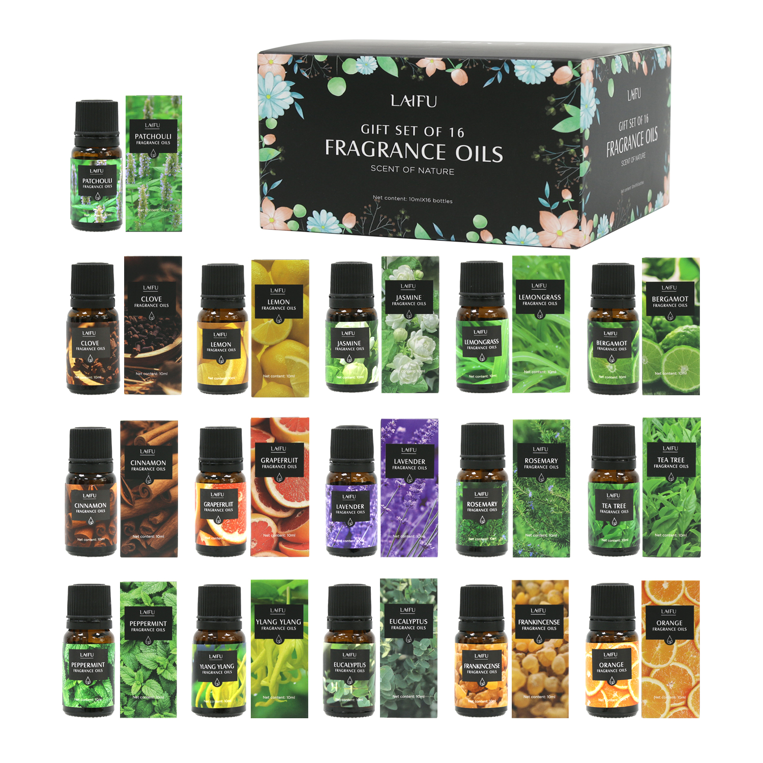 Candle Making Set - 16x10ml Essential Oils Set for Diffuser