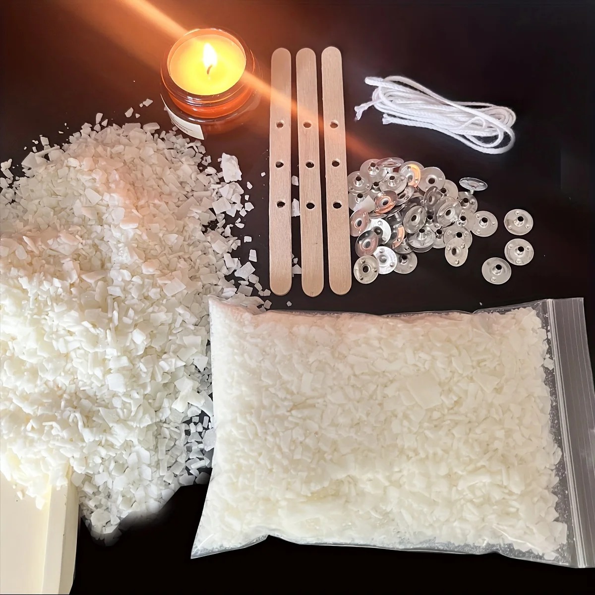 Candle Making Wicks - Candle Making Kits 100G Soy Wax