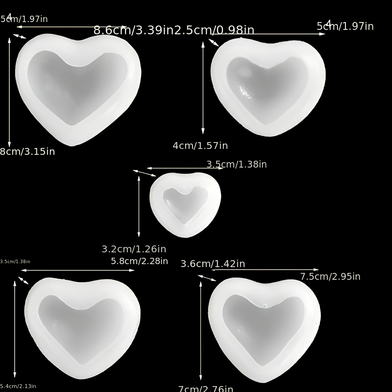 5pcs Heart-Shaped Gypsum Candl - Candle Making Set review and price