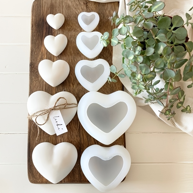 5pcs Heart-Shaped Gypsum Candl - Candle Making Set review and price