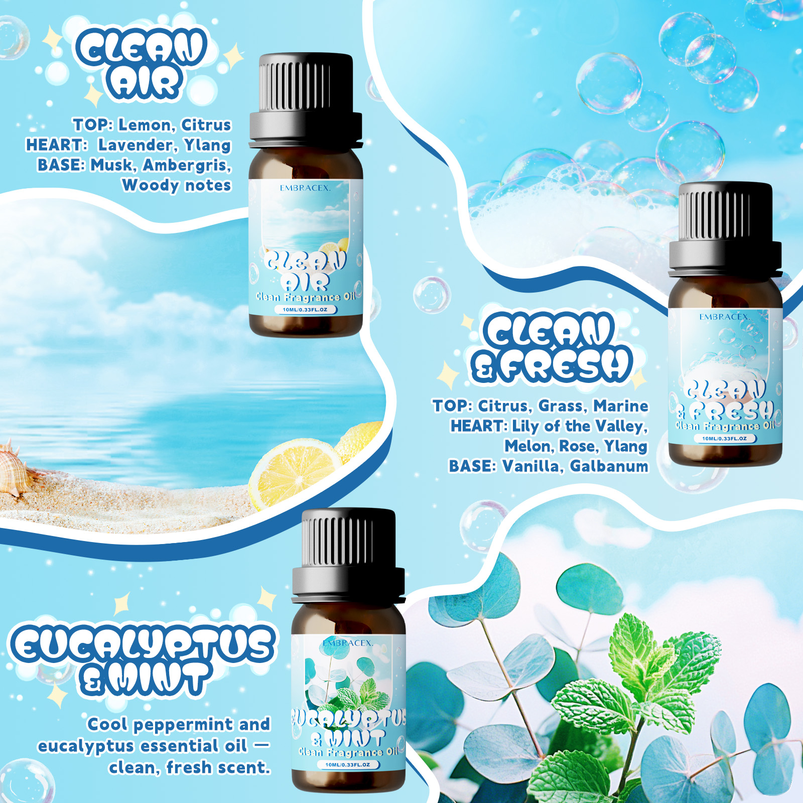 10ml Clean Fresh Essential Oil - Candle Making Oil Scents review and price
