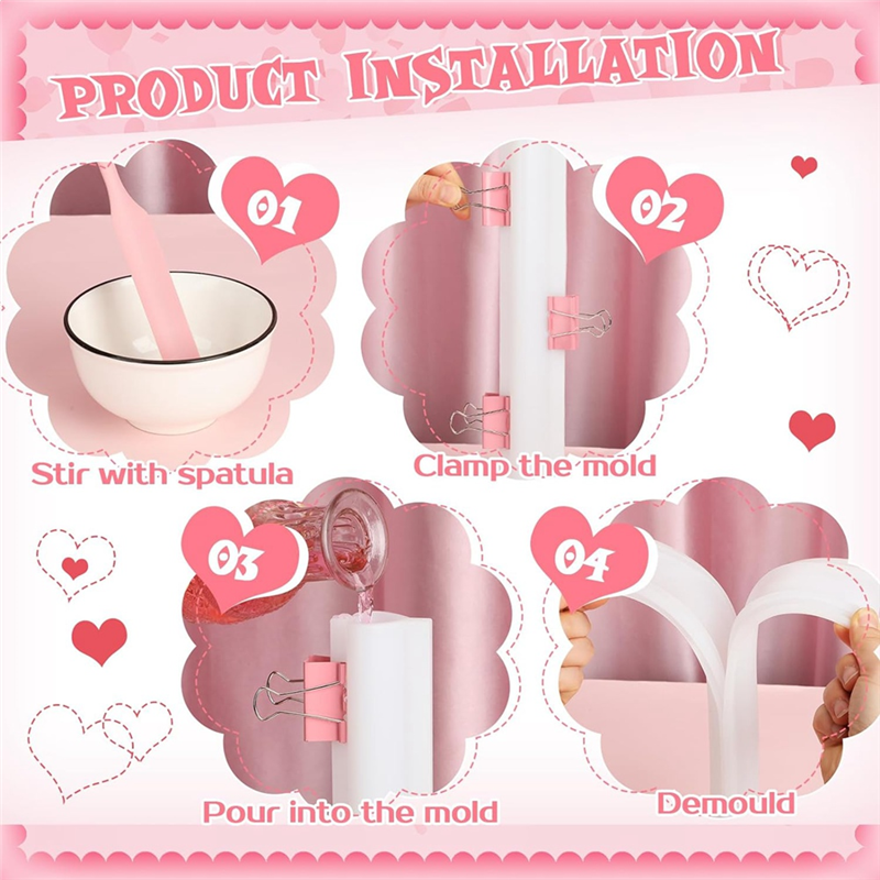 6 Piece Long Tube Silicone Mol - Candle Making Youtube review and price