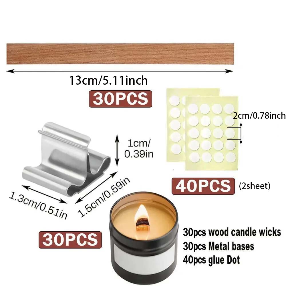 30pcs Candle Wooden Wick 30pcs - Candle Making Wicks review and price