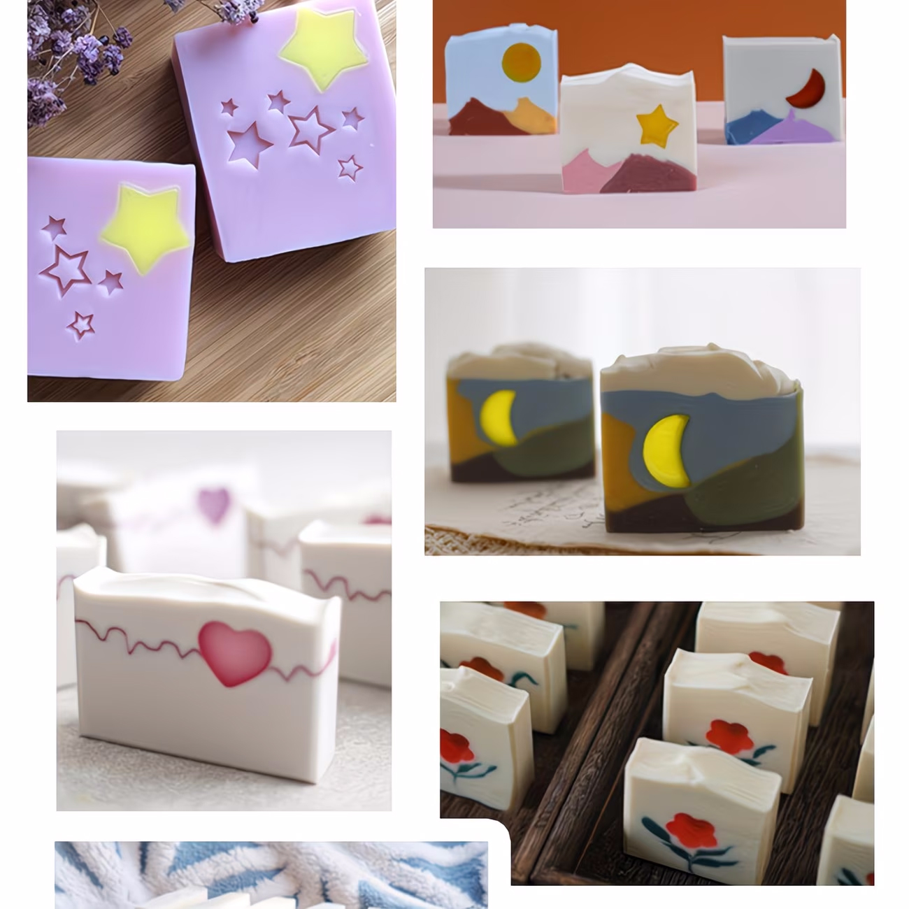 Silicone Tube Mold Star Heart  - Candle Making Youtube review and price