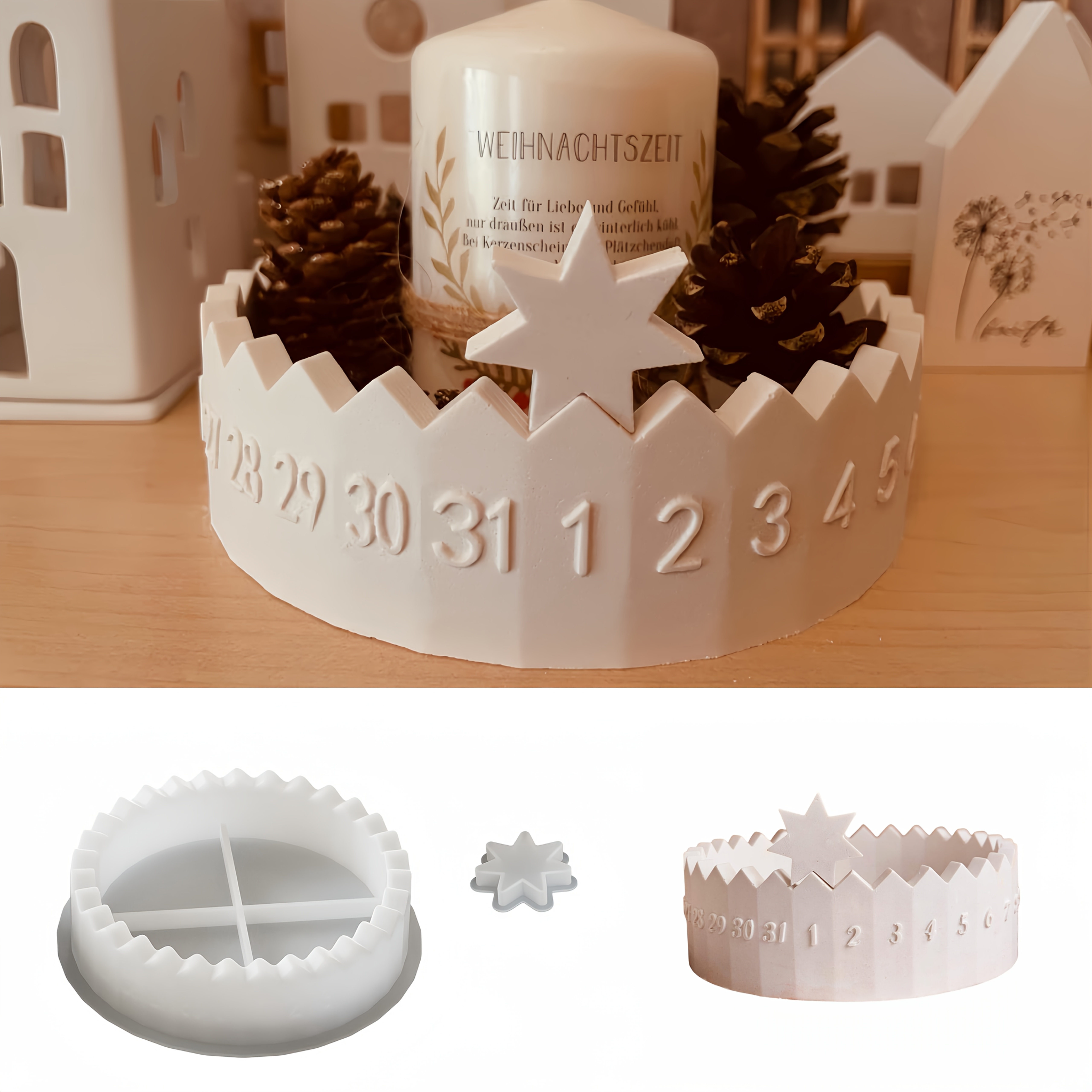 1 set Advent Calendar Silicone - Candle Making Set review and price