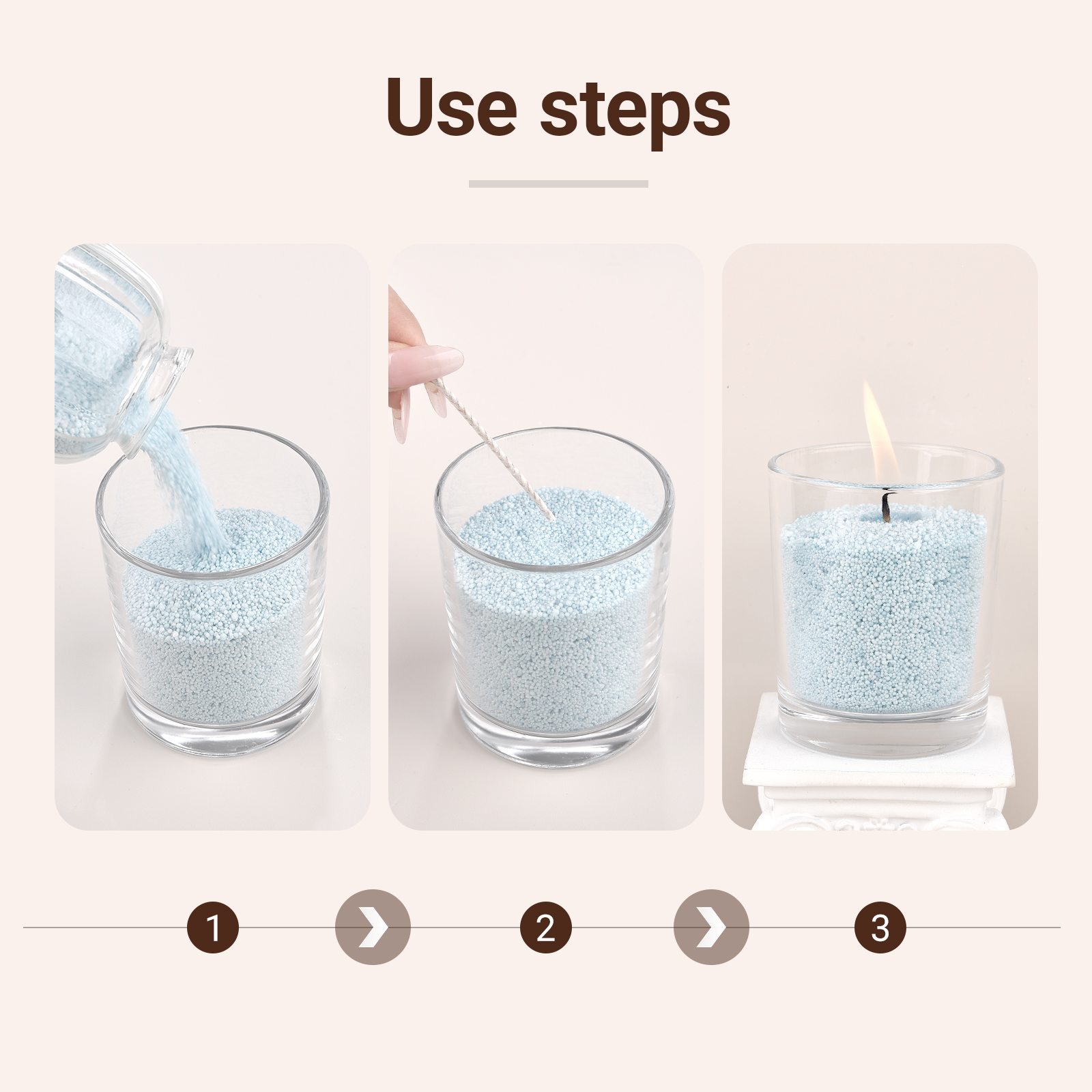 100Pcs 6/10/15/20Cm Waxed Cott - Candle Making Wicks review and price