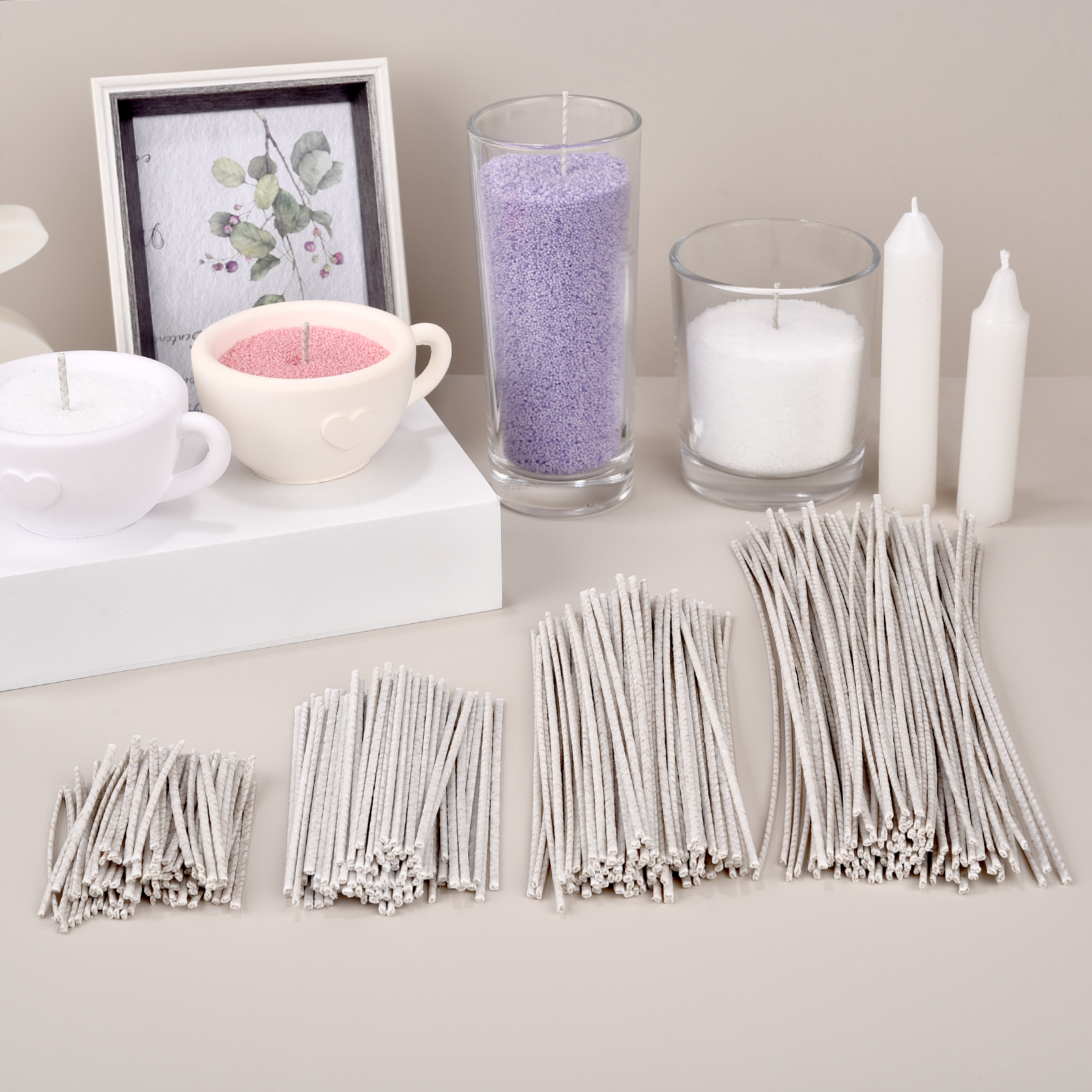 100Pcs 6/10/15/20Cm Waxed Cott - Candle Making Wicks review and price