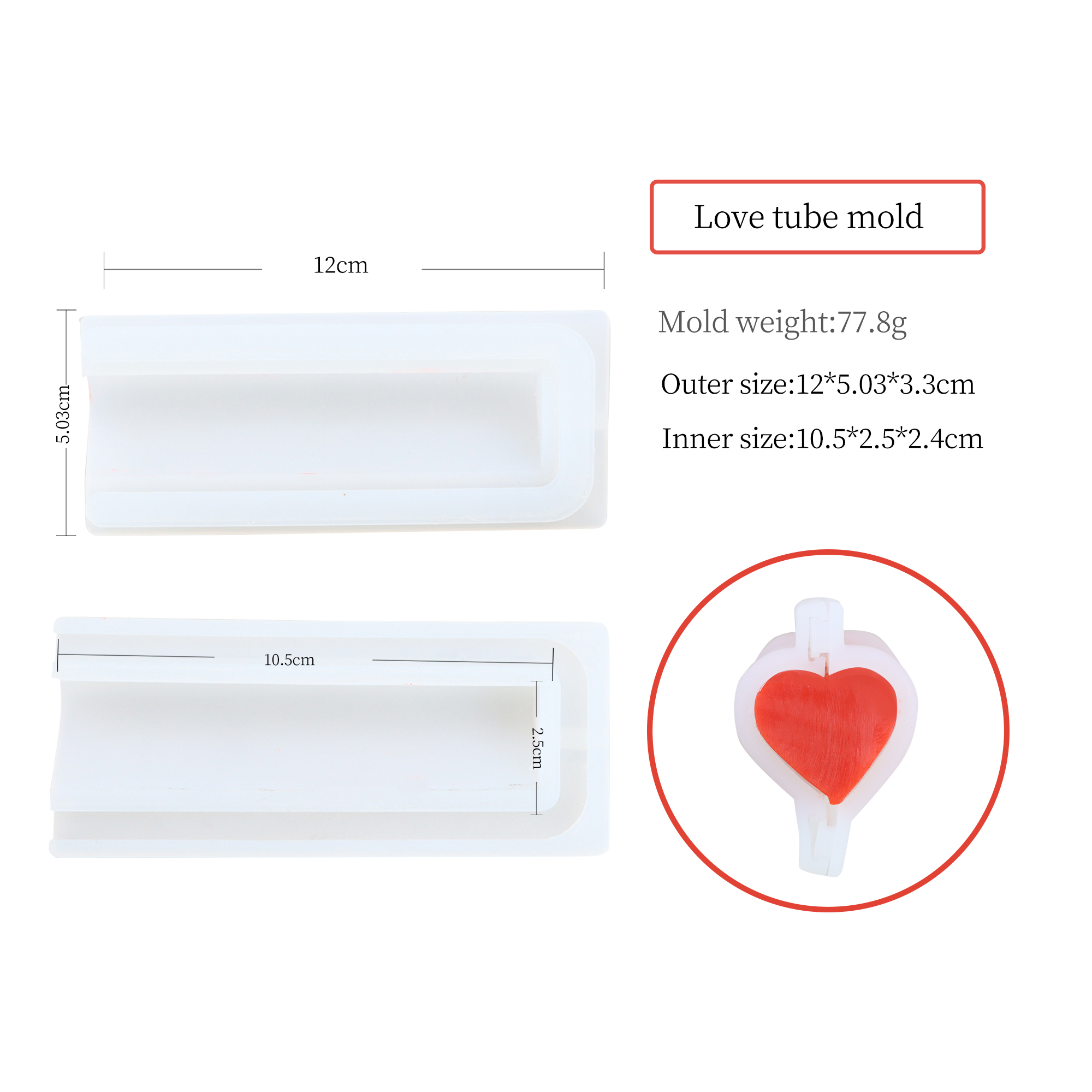 Mini 4.72 Inch Silicone Tube M - Candle Making Youtube review and price