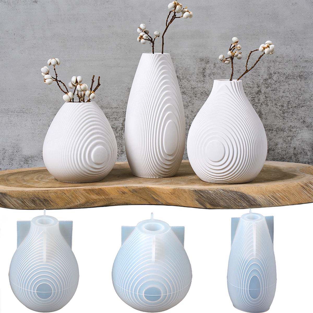 Ripples Vase Silicone Mold DIY - Candle Making Youtube review and price