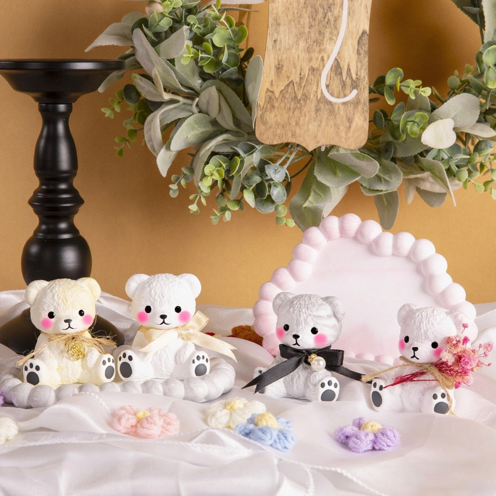 3PCS Couple Bear Silicone Mold - Candle Making Set review and price