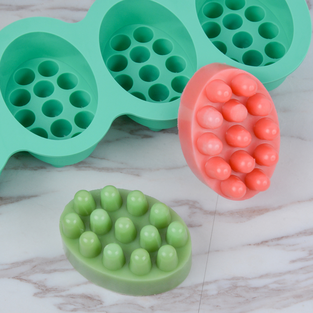 4 Hole Oval Massage Soap Silic - Candle Making Set review and price