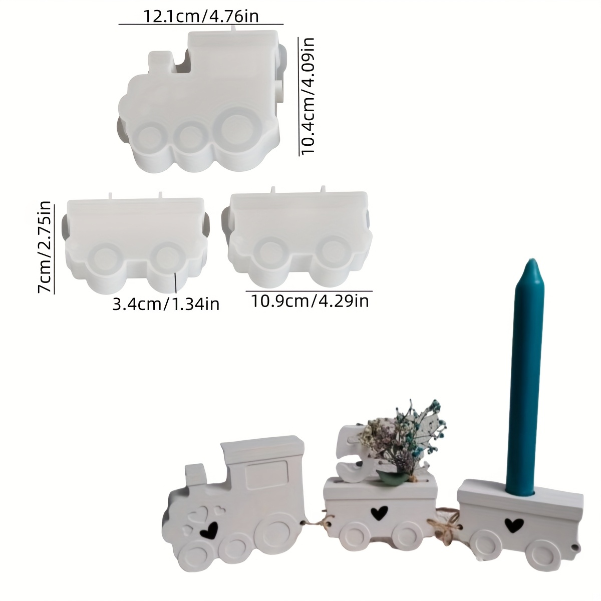 Train Set Resin Silicone Molds - Candle Making Set review and price