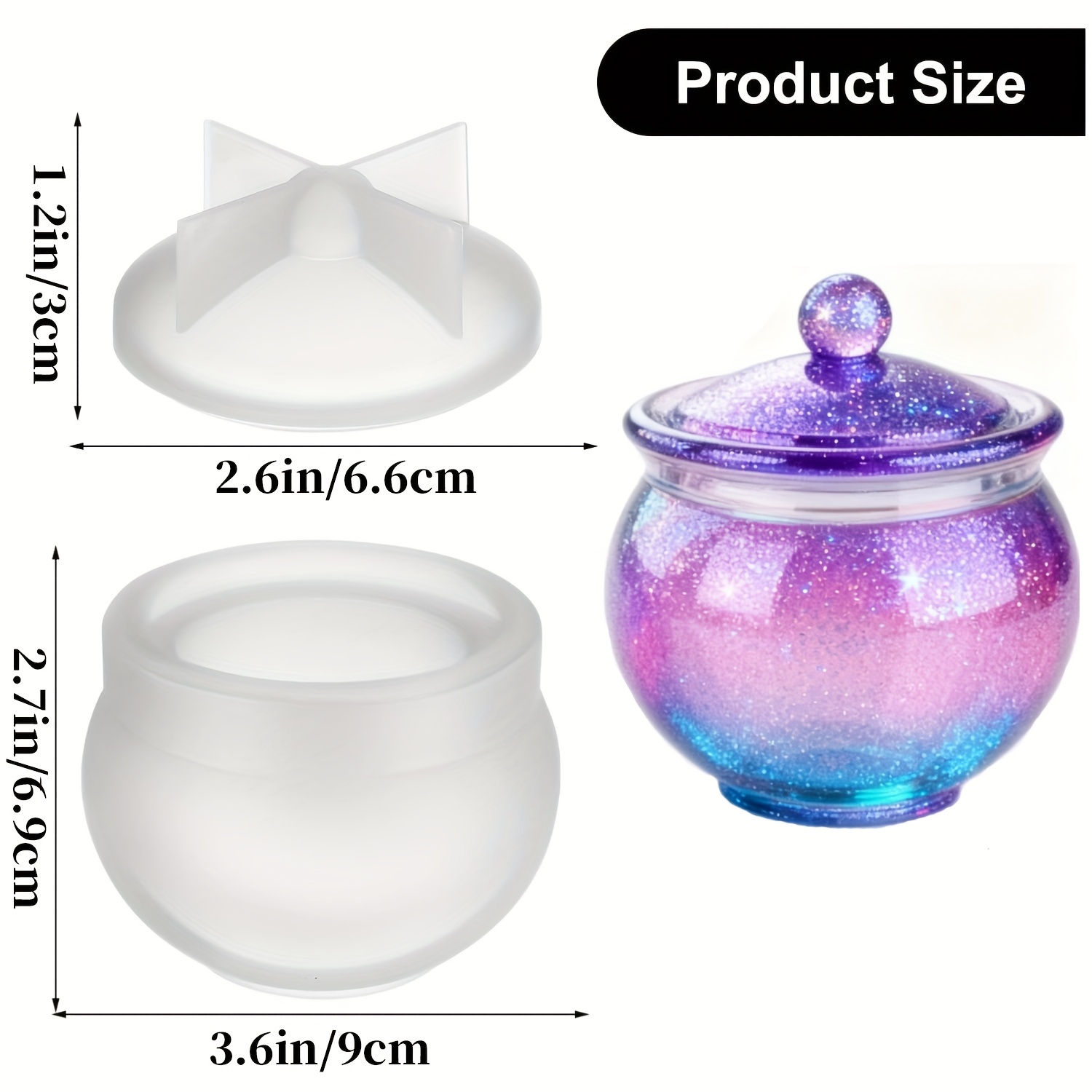 1 set of round resin can molds - Candle Making Set review and price