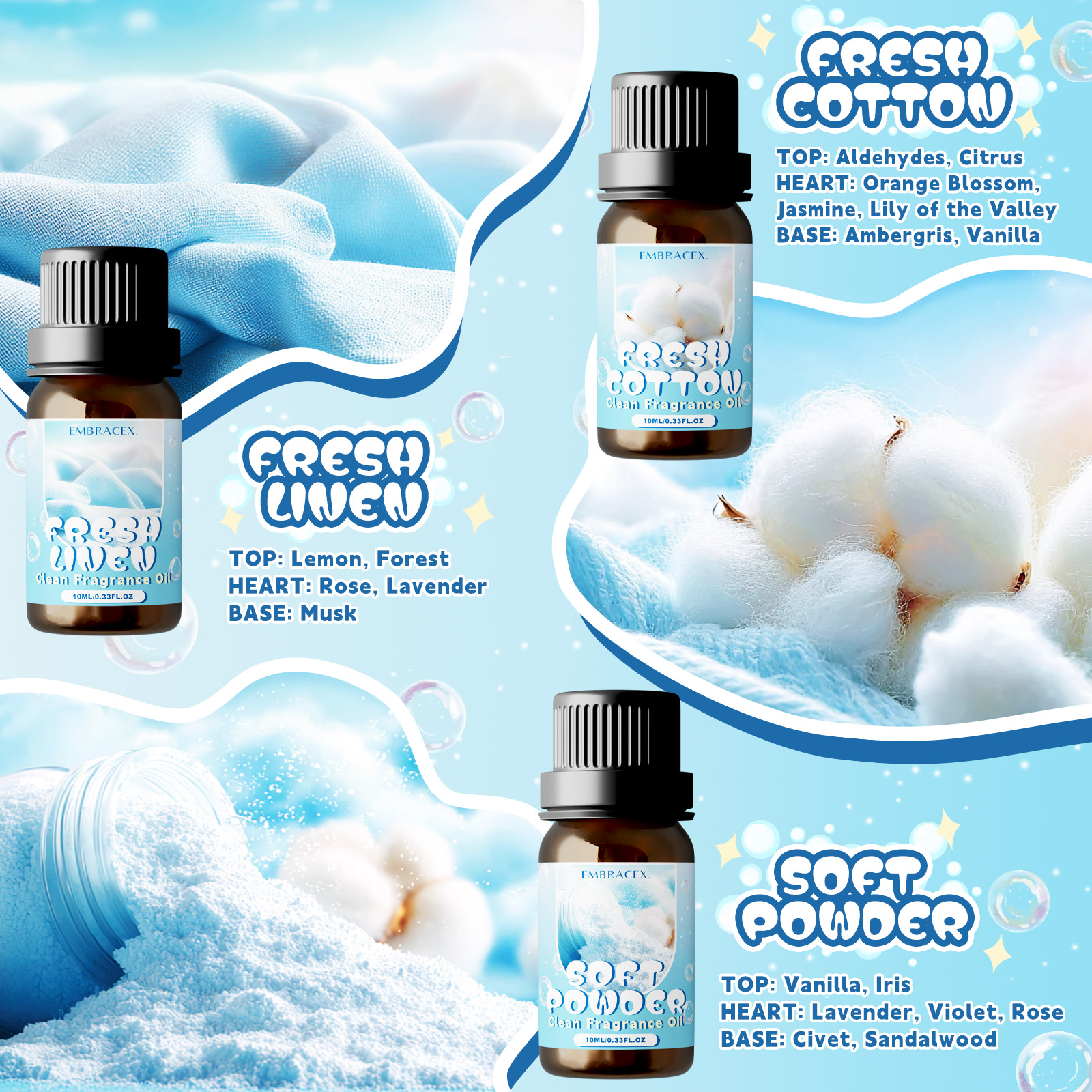 10ml Soft Powder Essential Oil - Candle Making Oil Scents review and price